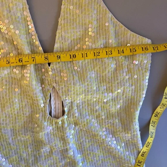 Revolve Yaura Kitan Sequin halter dress sz 8/US